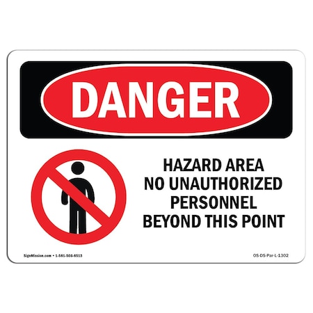 OSHA Danger, 18 Height, 24 Width, Aluminum